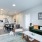 living room dining area and kitchen space EDE downtown Frederick MD apartments