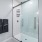 glass enclosed shower and linen closet EDE downtown Frederick MD apartments